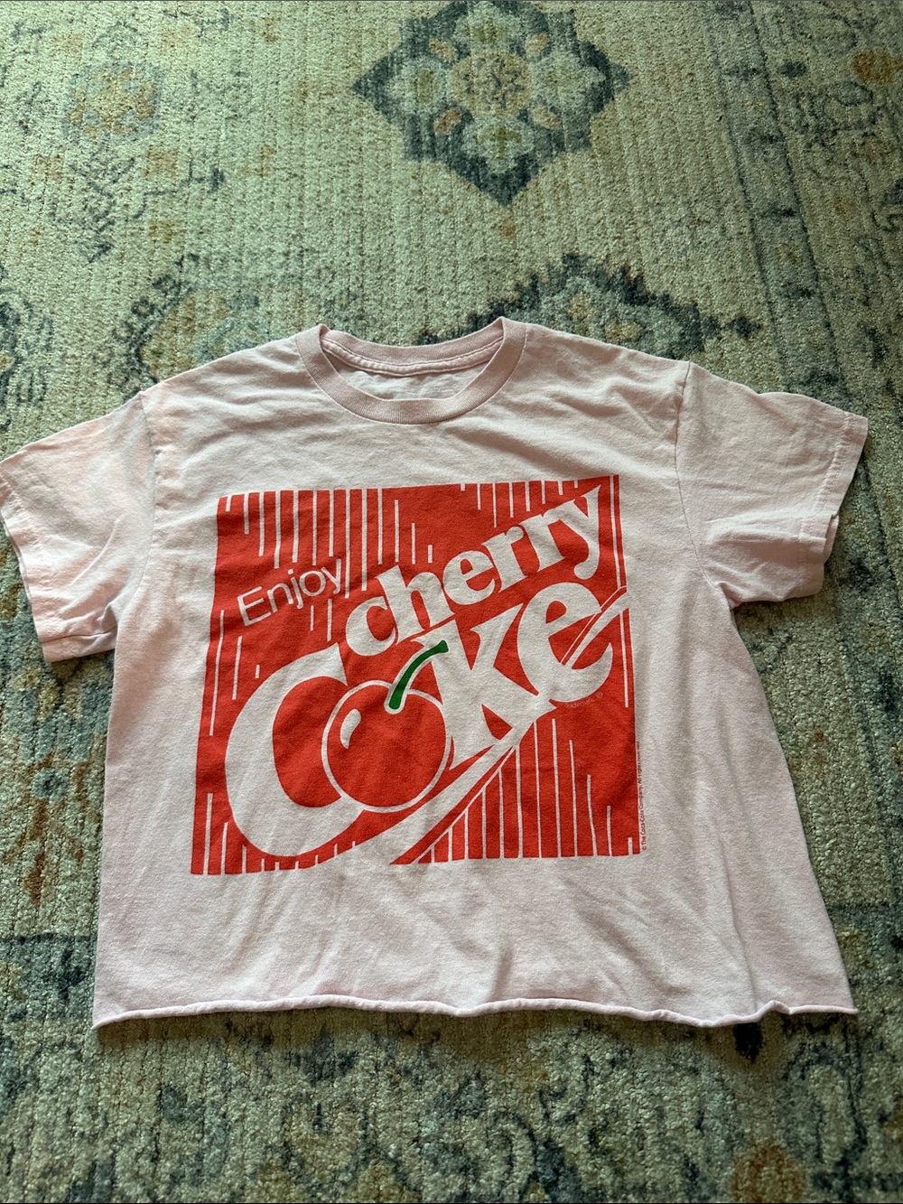 Cherry Coke Graphic Tee - Pink Red Kids Shirt